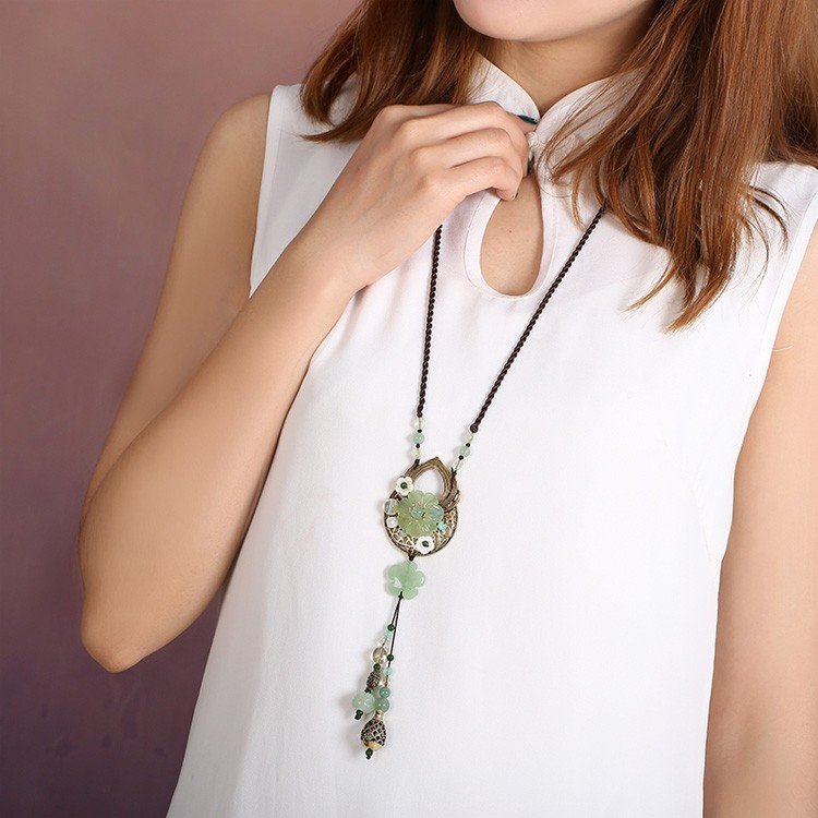 ネックレス オリジナルフォーマル ペンダント アクセサリー ロングネックレス カジュアル パワーストーン ワンピースネックレス Dresszone