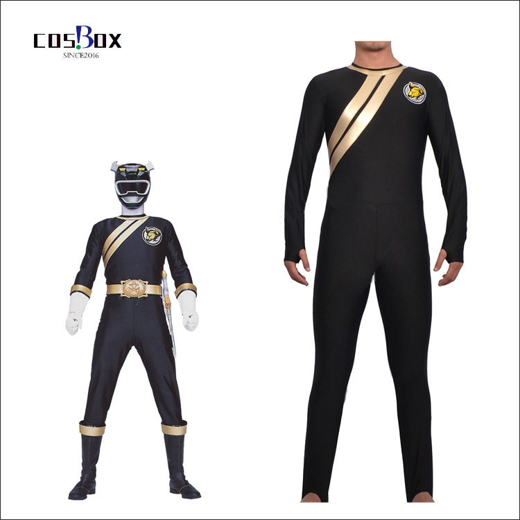 タイツ ベースマスク 百獣戦ガオレンジャー ガオブラック 全身タイツ コスチューム コスプレ スーツ Cosbox