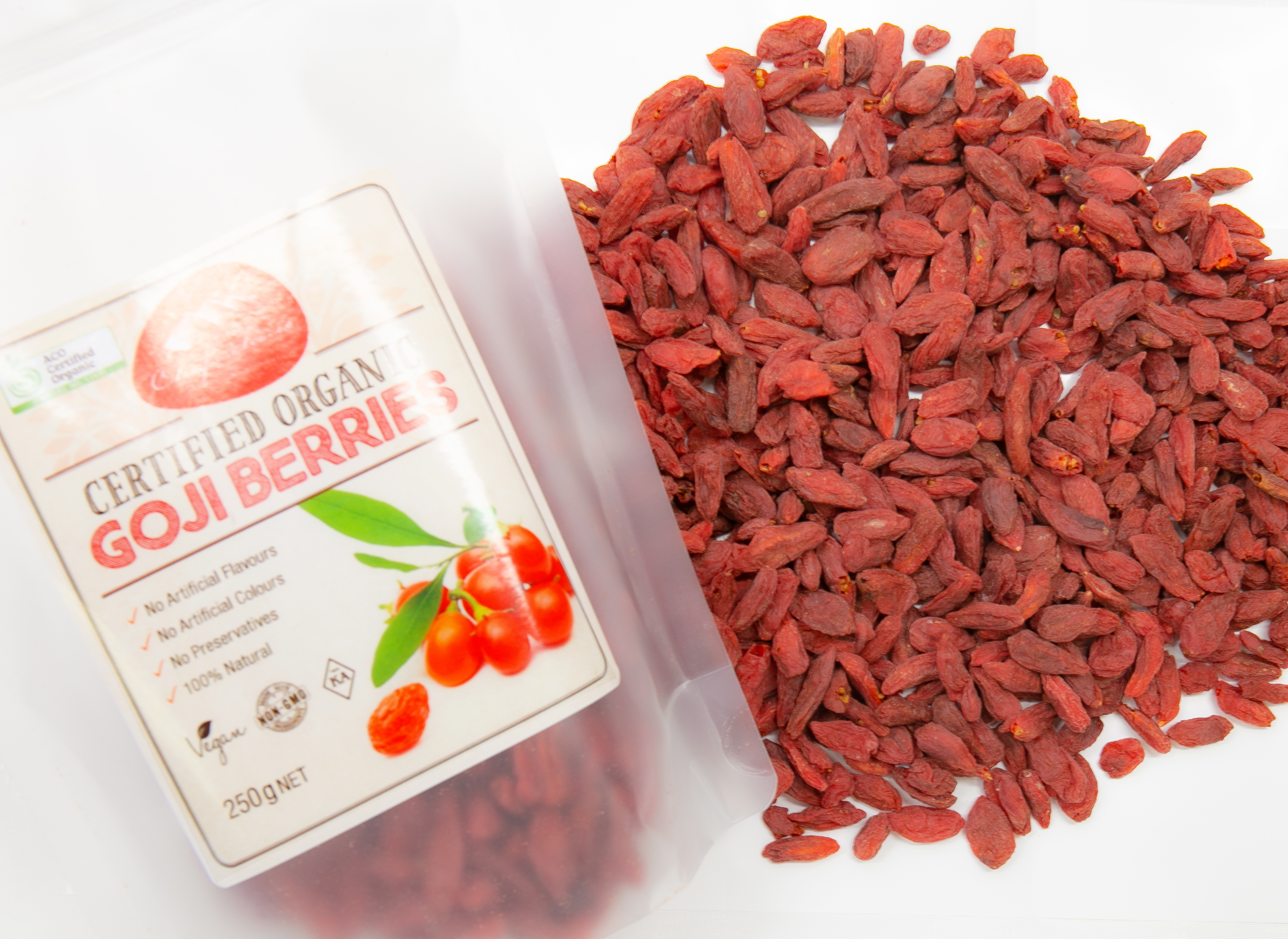 シェフズチョイス オーガニックゴジベリー 250g Certified Organic Goji Berries 有機jas クコの実 枸杞の実 Chef S Choice Japan シェフズチョイスジャパン