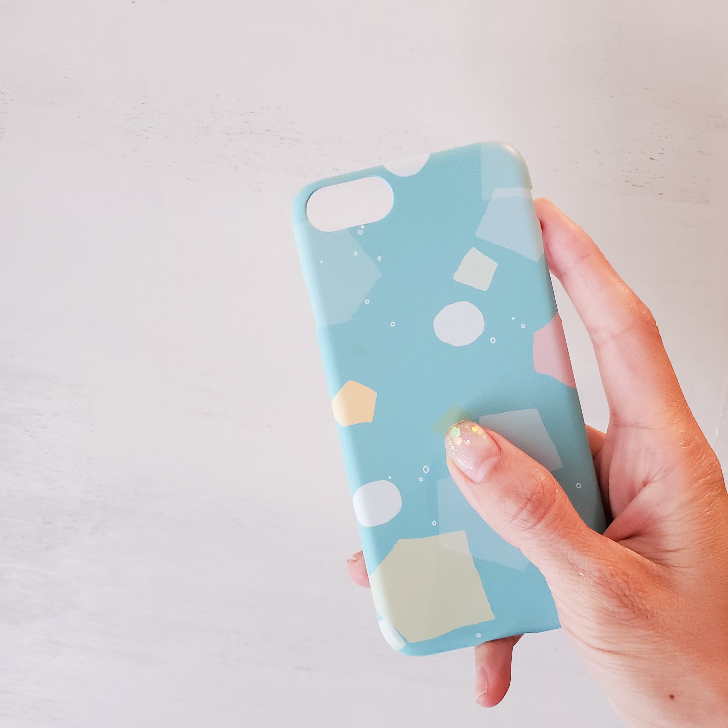 Iphoneケース フルーツポンチ プラスチックスマホケース Blue Palette ブルーパレット