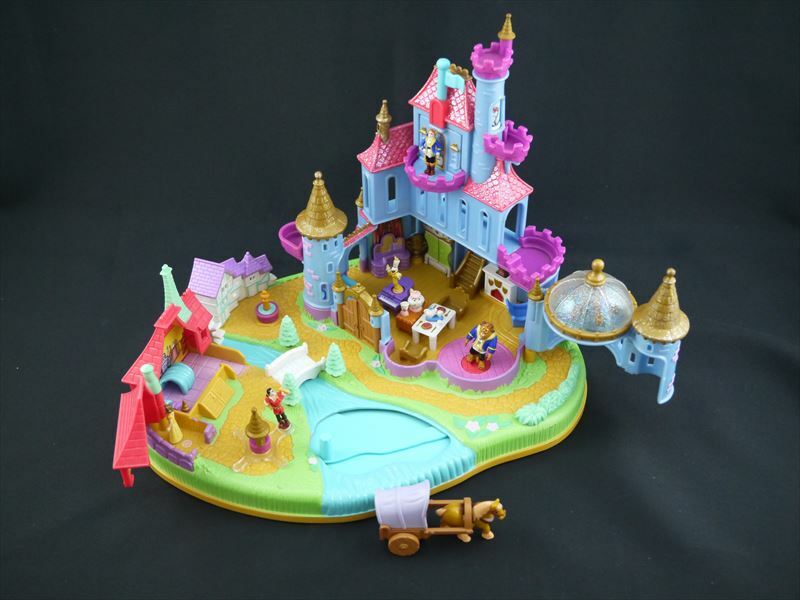 箱付き完品 美女と野獣 魔法のお城 ポーリーポケット ディズニー ポーリーポケット専門ショップ