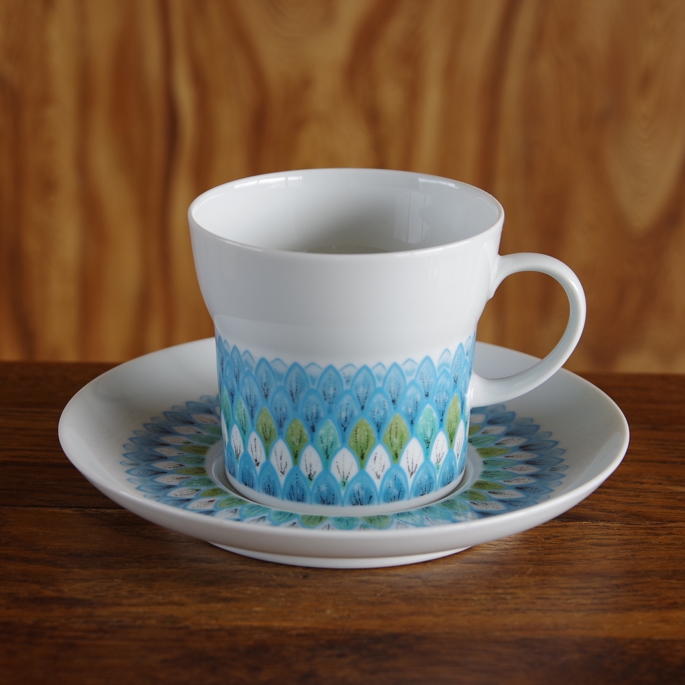 ノリタケ バハマ Bahama カップ ソーサー 1and2 Noritake レトロ ヴィンテージ食器 アンティーク Flohmarkt フローマルクト