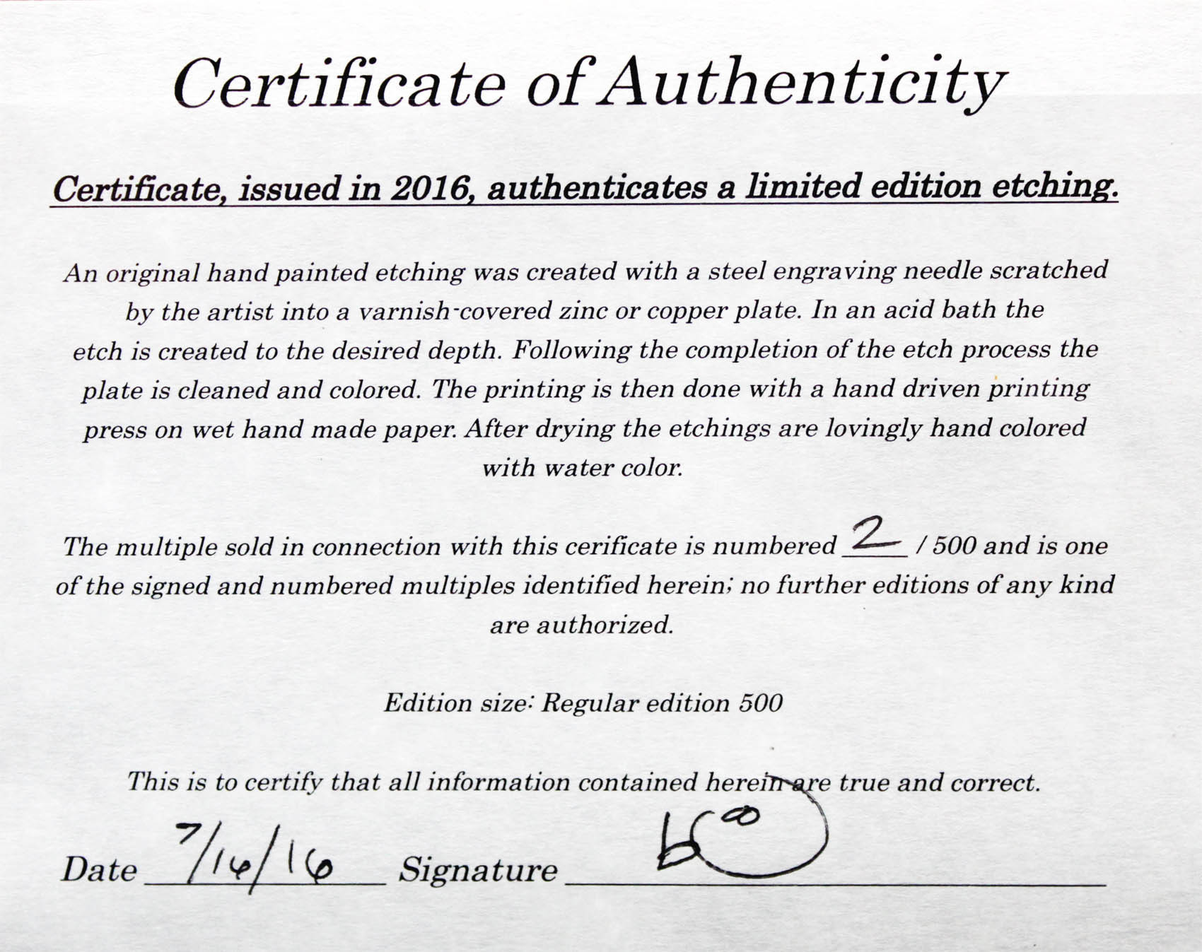 ディズニー Sowa Reiser ナイトメア ビフォア クリスマス ロック 展示用フック付限定500部ハンドペイント エッチング ディズニー 絵画 ポスター