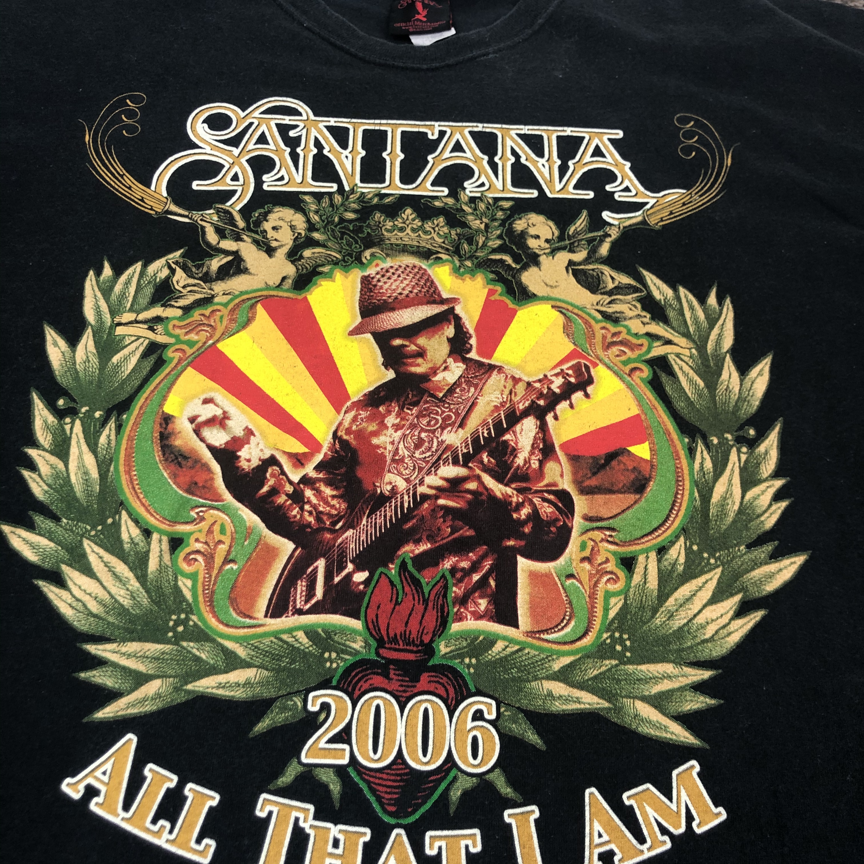 両面 サンタナ Santana 黒 Xl バンド Tシャツ N30 Dust Magnet Club ヴィンテージ古着 トレンド古着 アメカジ 90s コレクティブル