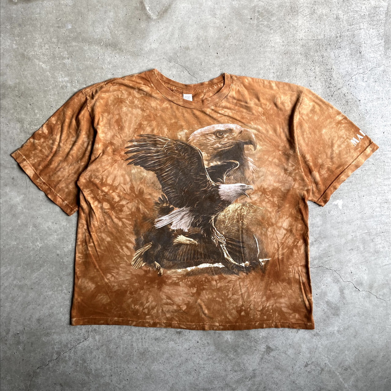 Usa製 イーグル 鷹 鳥柄 タイダイ 動物 アニマルtシャツ メンズxl 古着 ブラウン 茶色 Tシャツ Sa Cave 古着屋 公式 古着通販サイト 夏物最大50 Off開催中