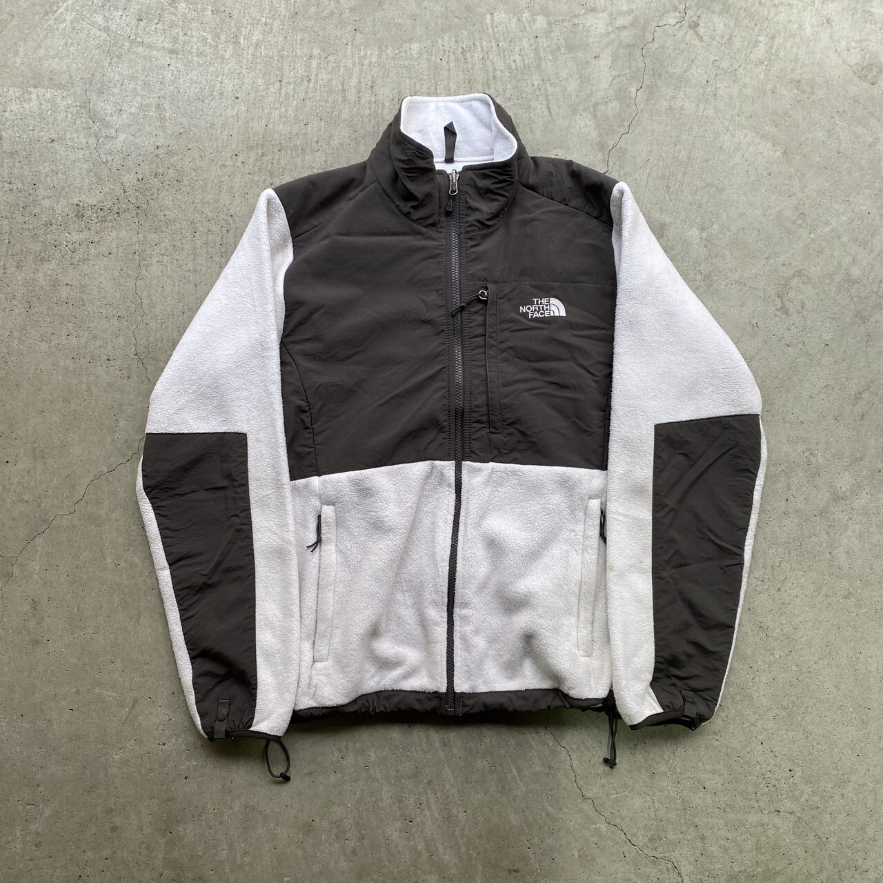 Ladies The North Face ザ ノースフェイス デナリジャケット ナイロンxフリースジャケット レディースl 古着 ホワイト 白 チャコールグレー 灰色 Polartec アウトドアジャケット ブルゾン ジャケット Cave 古着屋 公式 古着通販サイト