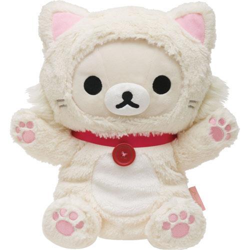リラックマ】コリラックマ ぬいぐるみパペット 【もっと♪のんびりネコ