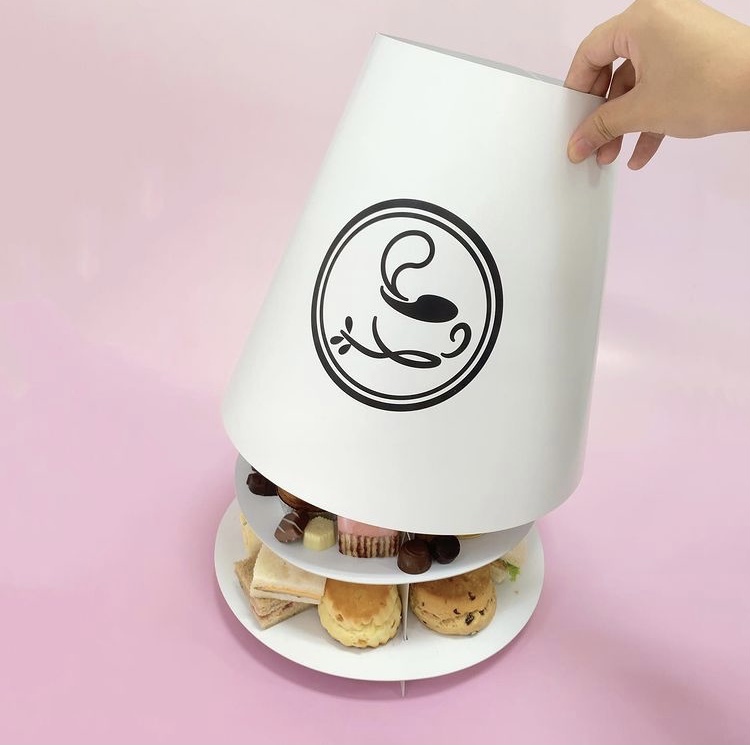 アフタヌーンティー テイクアウト用ケーキスタンド 大ロットお問い合わせ窓口 東京チャネルデザイン パッケージ ディスプレイのお店