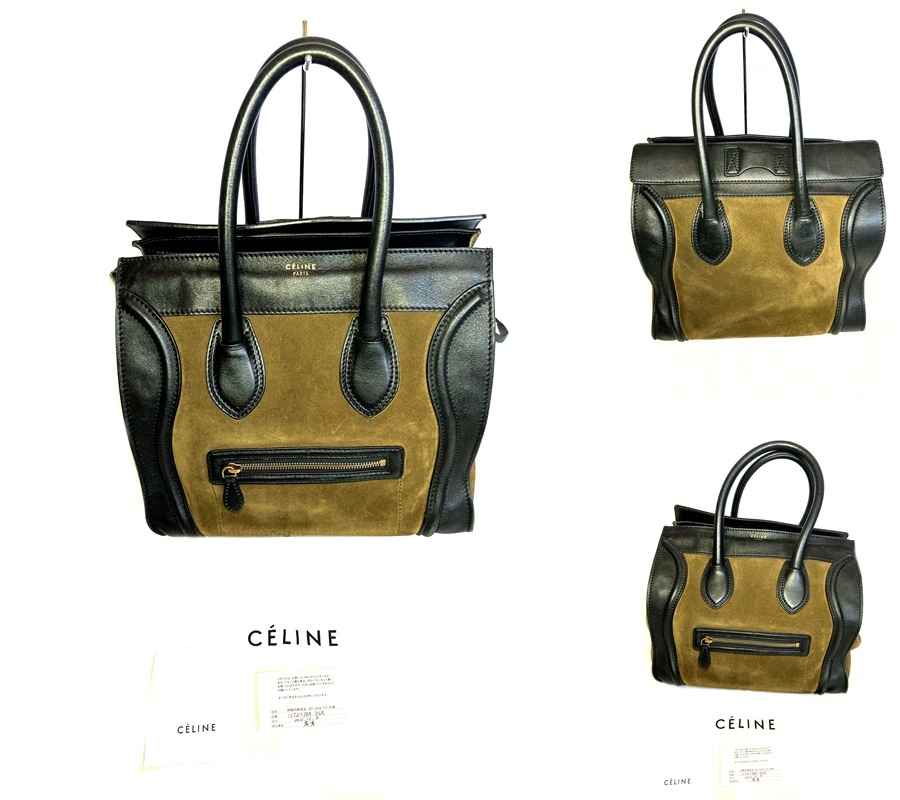 安心の日本製】 CELINE ラゲージ マイクロショッパー大処分‼️約30万円 ...