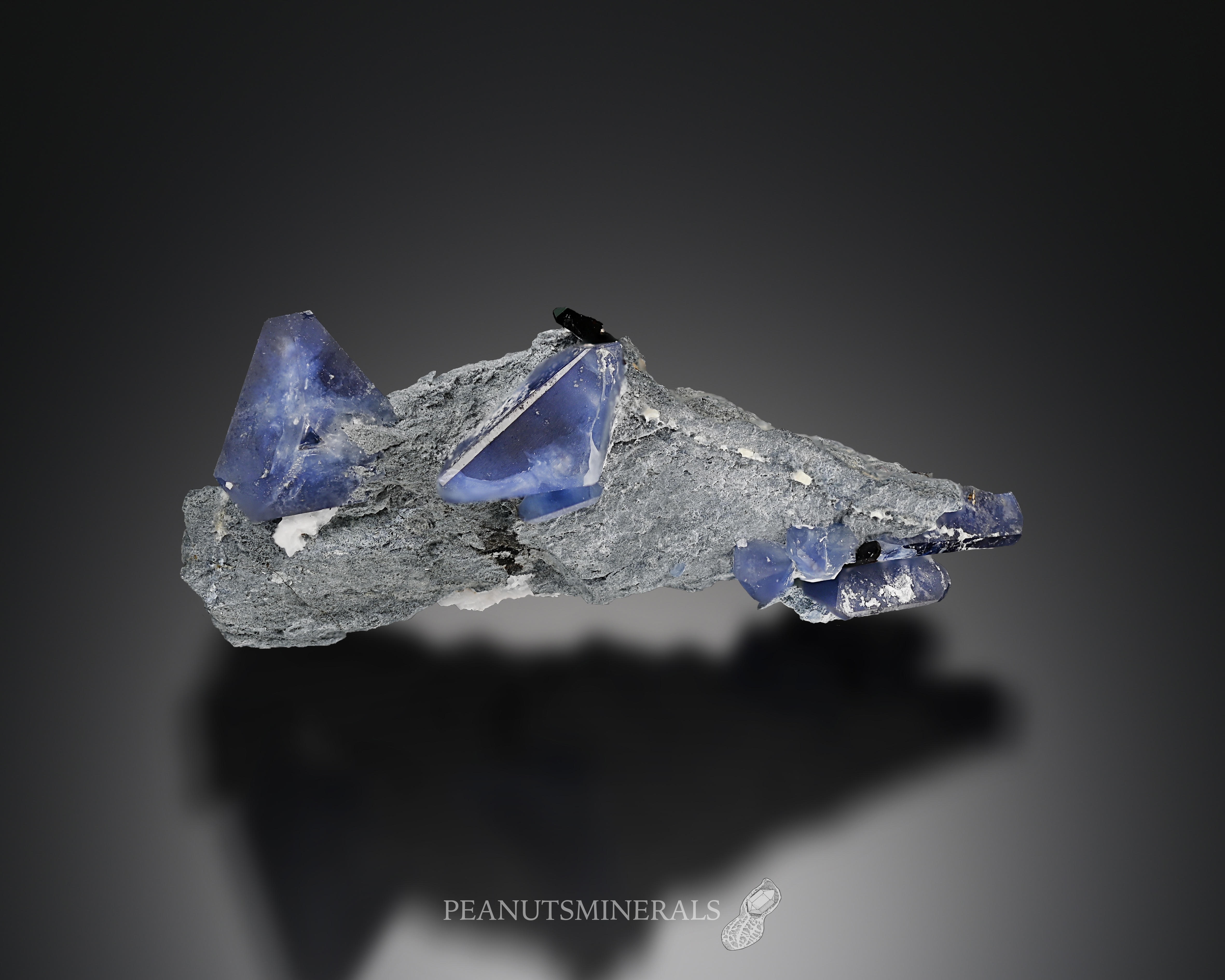 ベニトアイト ネプチュナイト Benitoite With Neptunite アメリカ産 Peanuts Minerals