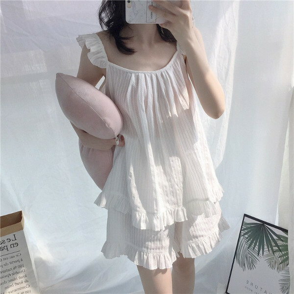 フリル ルームウェア セットアップ 3カラー Rw3016 Y S Closet フリル ルームウェア セットアップ 3カラー Rw3016 Y S Closet