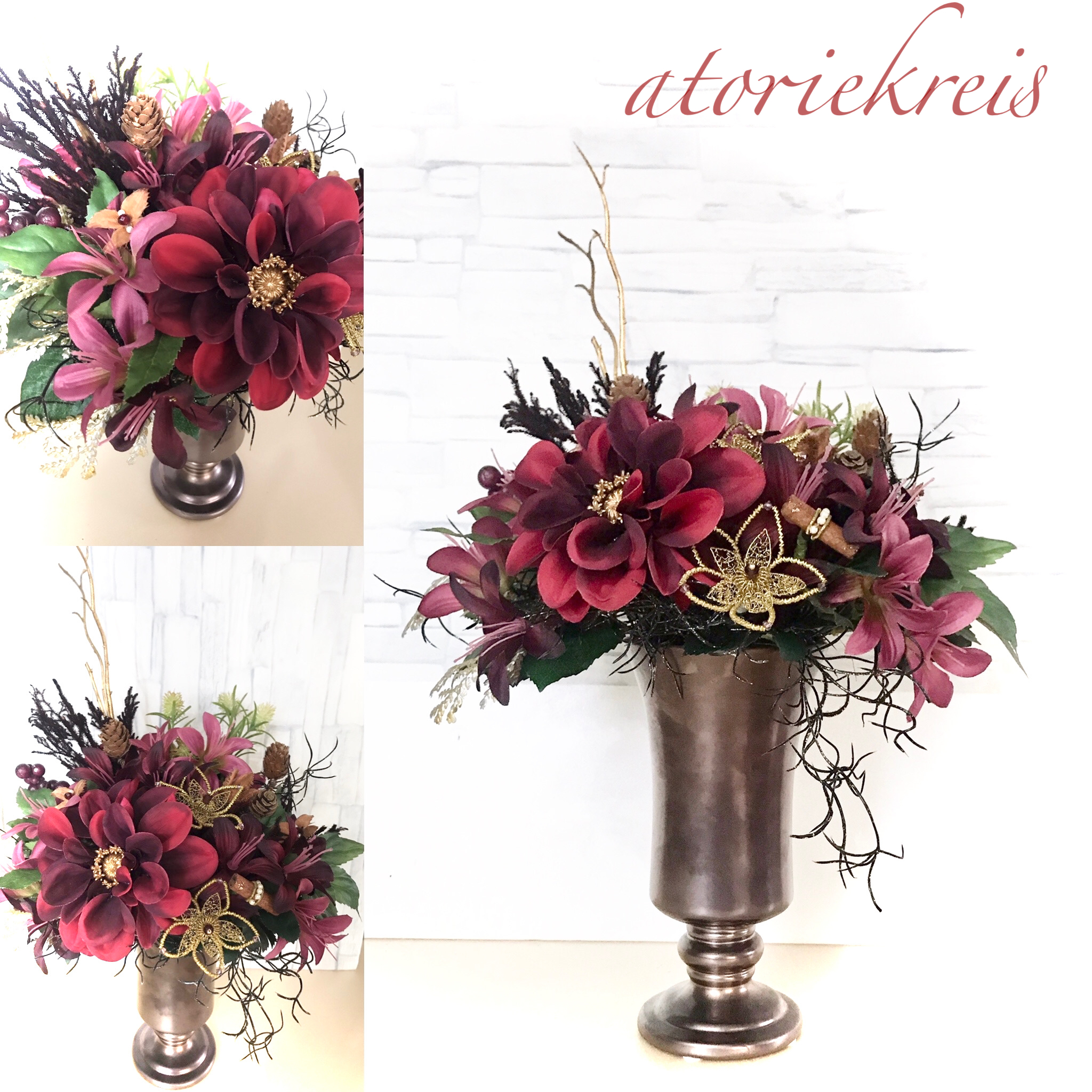 真紅のダリア アレンジメント アトリエクライス Atoriekreis