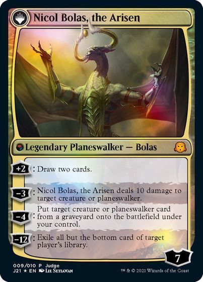 Foil 破滅の龍 ニコル ボーラス Nicol Bolas The Ravager 覚醒の龍 ニコル ボーラス Nicol Bolas The Arisen ジャッジ褒賞 金 柚子屋