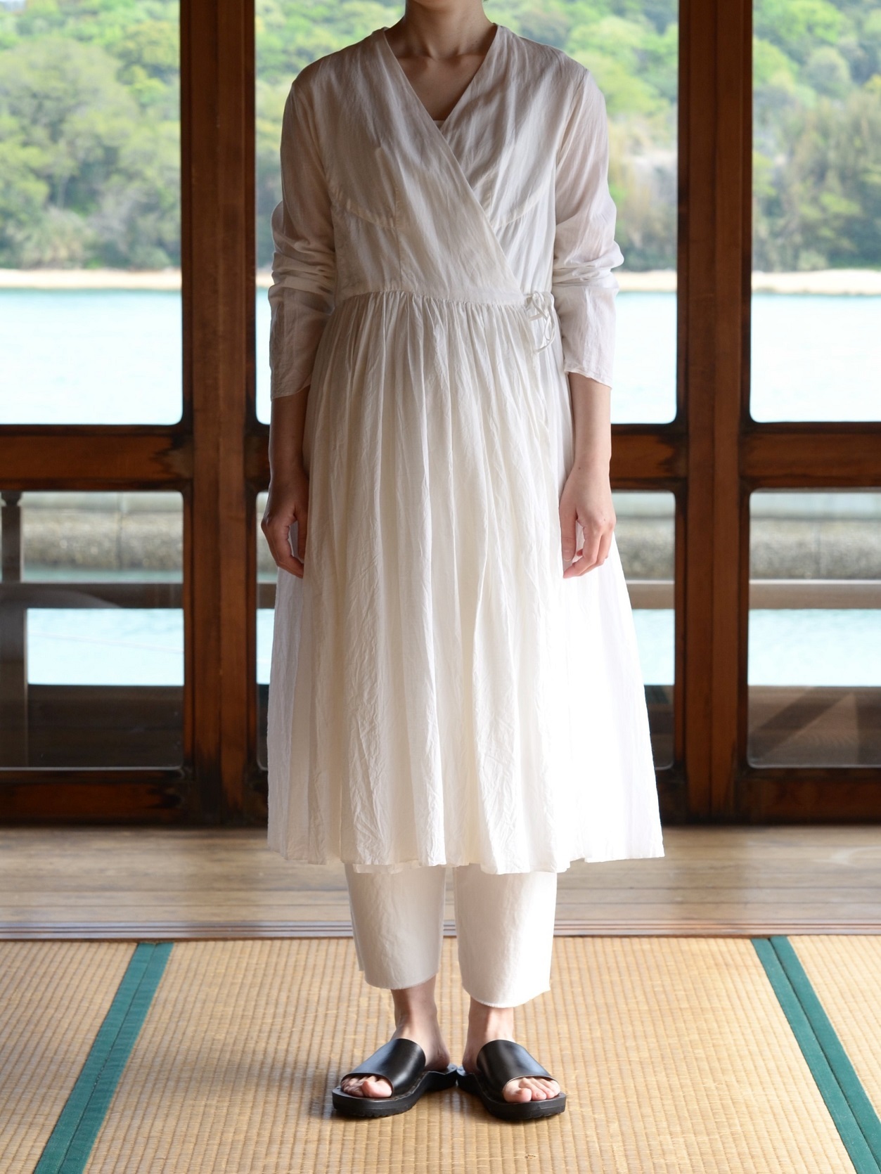 Yaeca Khadi ラップギャザードレス 御茶屋跡