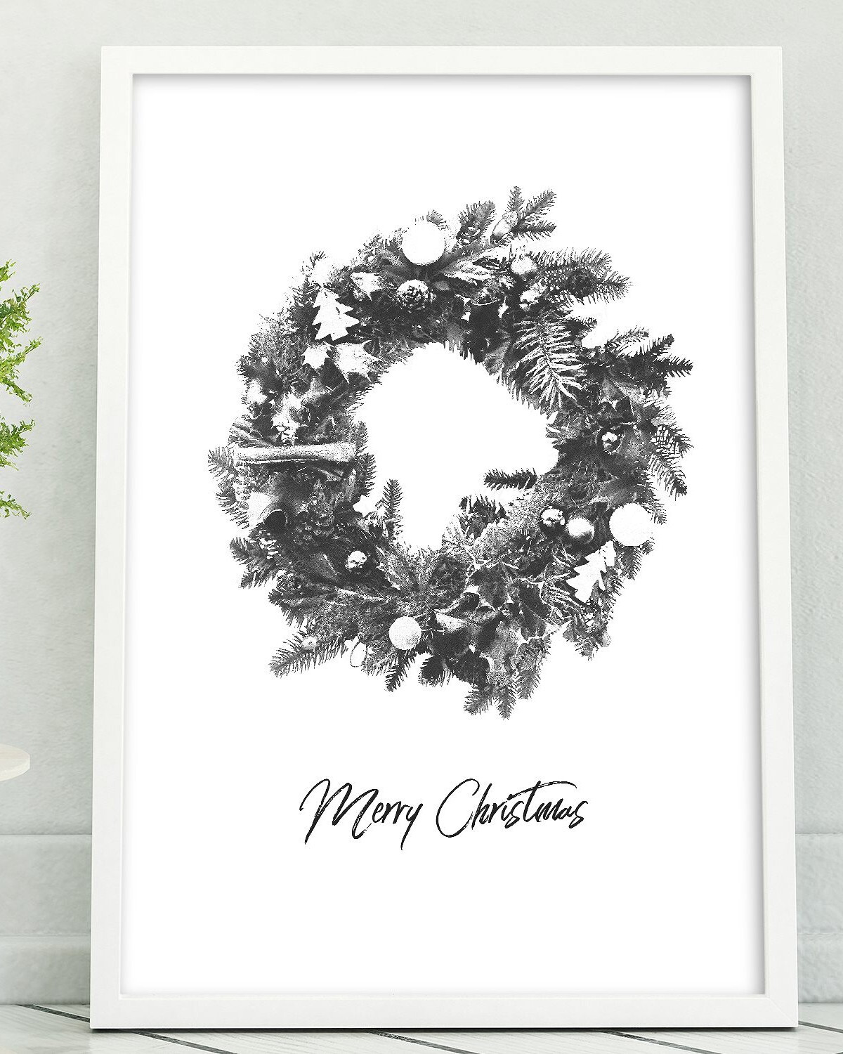 アートポスター Christmas Wreath Eb061 Eitribro エイトリブロ Online Shop 北欧インテリアのポスター通販専門店