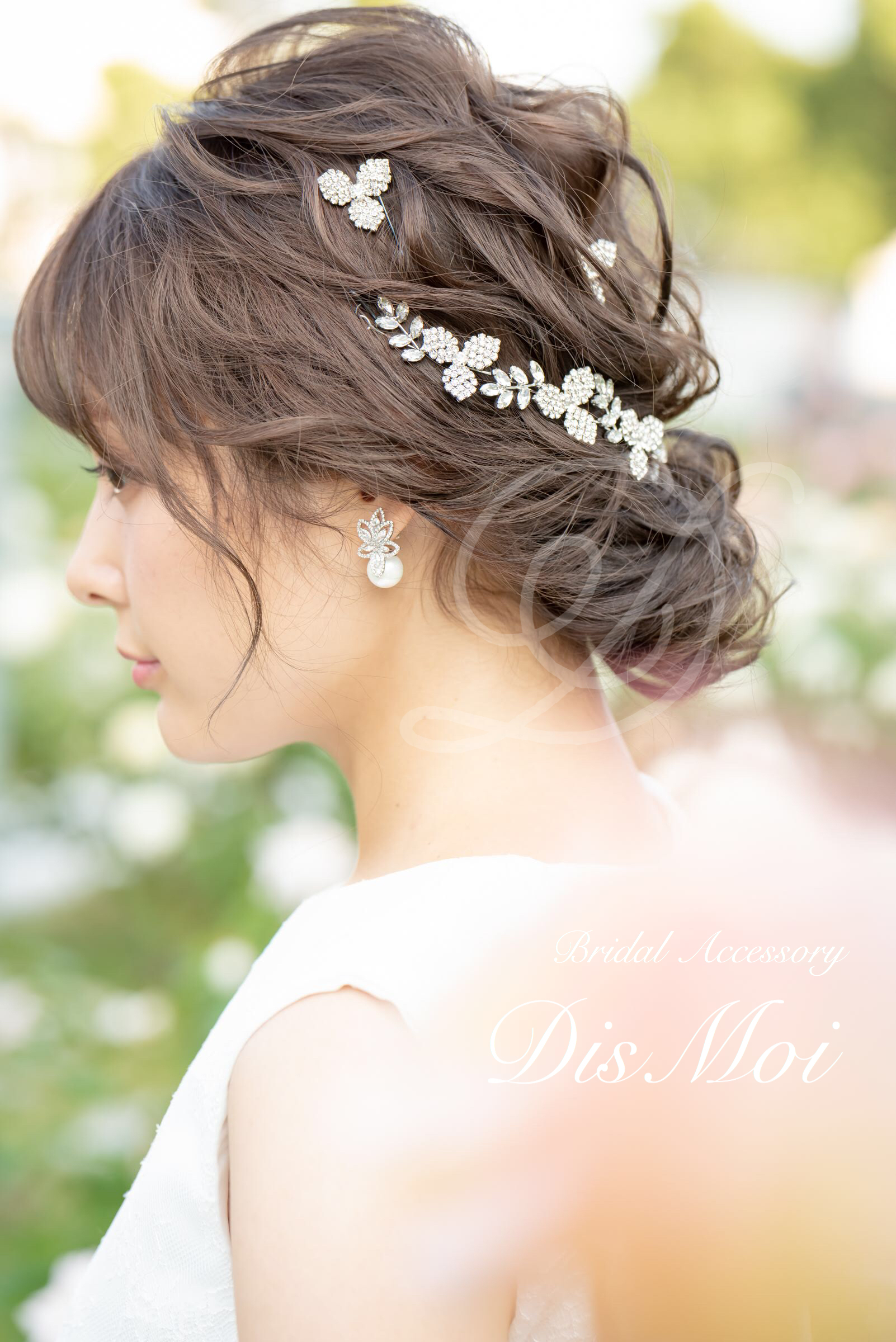ヘッドドレス ヘアピンセット ブライダルヘッドドレス Hdp 06 Dismoi ディモア ブライダルアクセサリーショップ ウェディングアクセサリー
