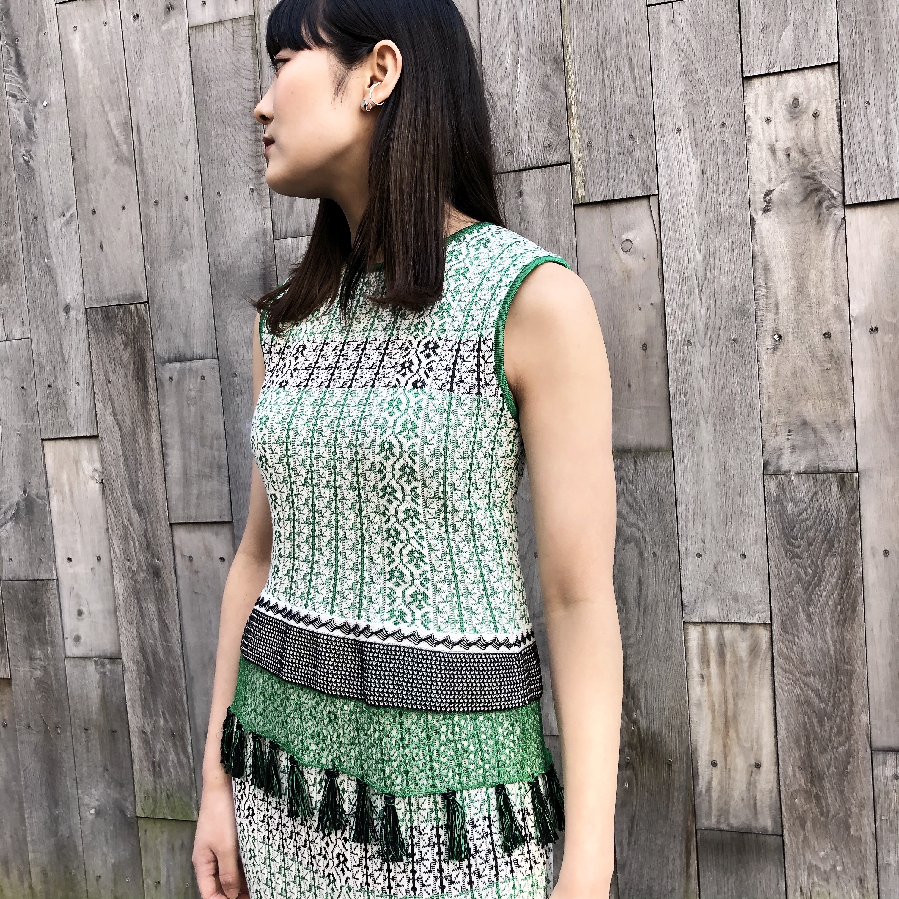 Mame Pedicel Knit Sleeveless Tops