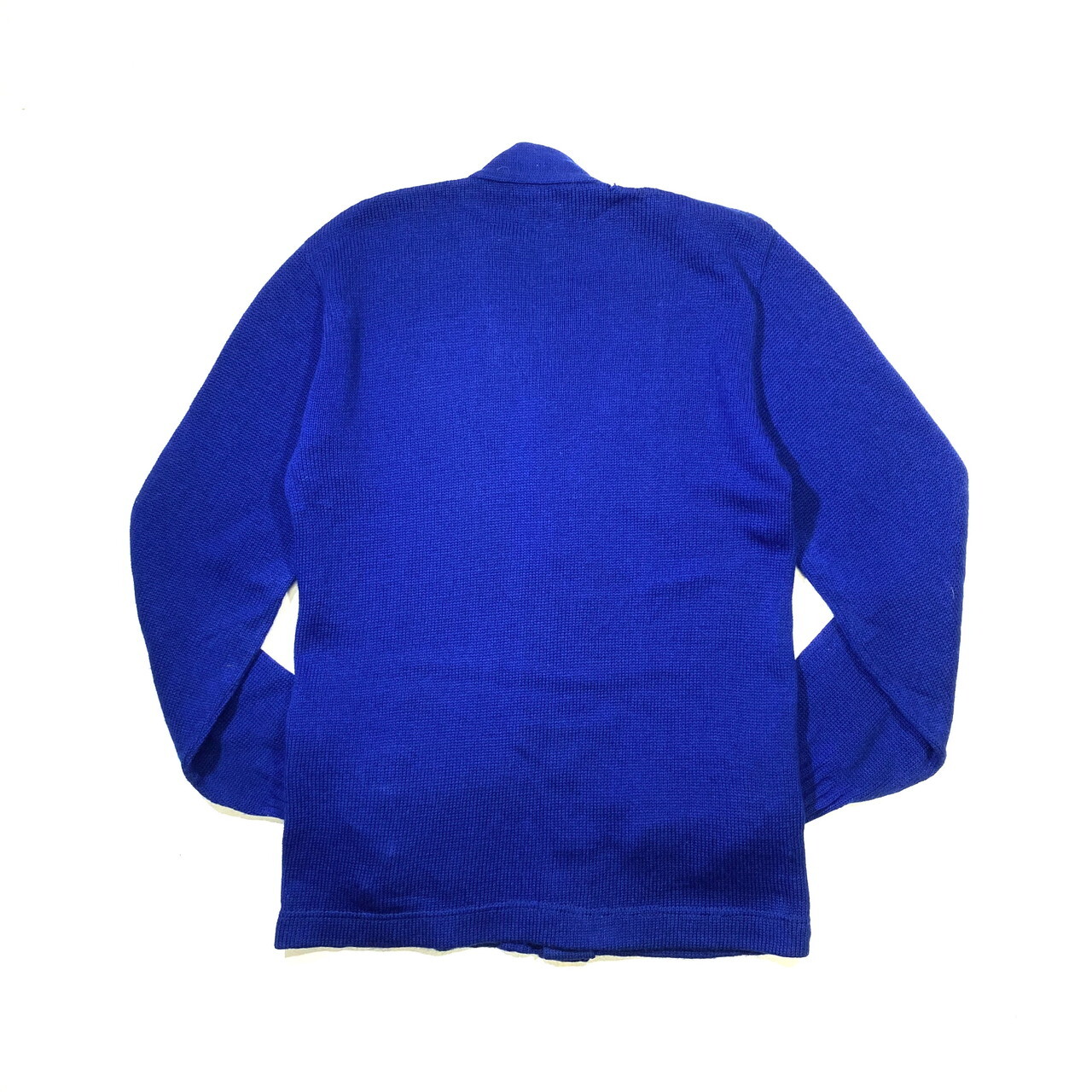 ヴィンテージ Unknown レタード カーディガン メンズm相当 ウール 青色 古着 ネコ目ボタン ヴィンテージ ビンテージ ニットセーター Sa30 Al Cave 古着屋 公式 古着通販サイト