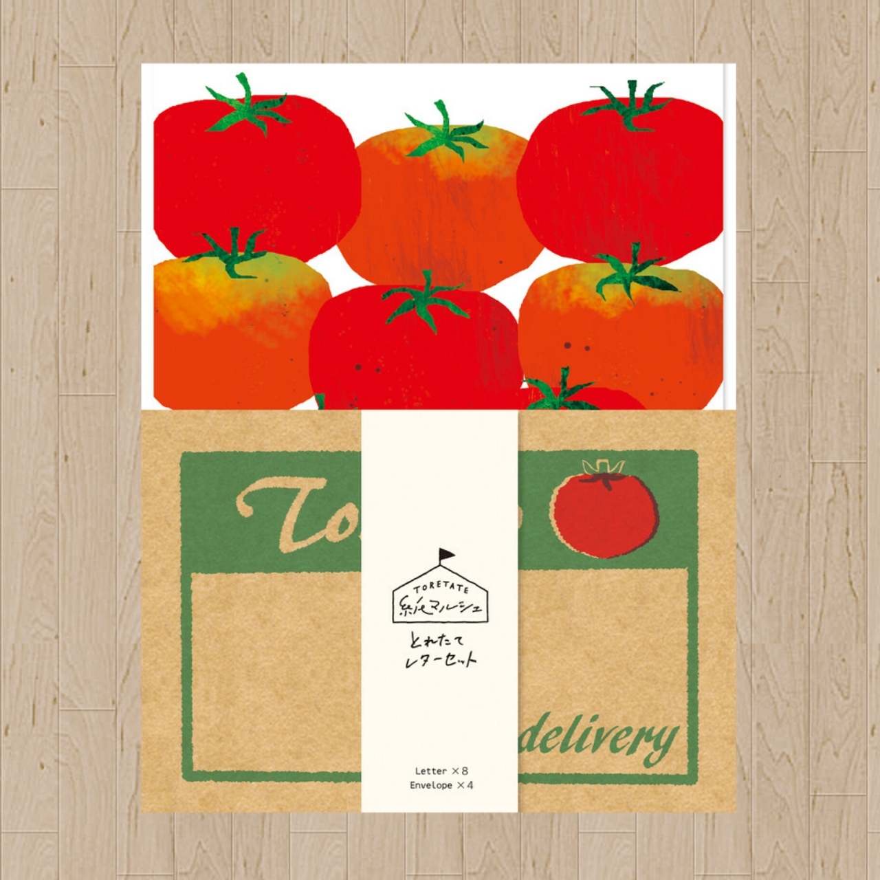 とれたて レターセット ﾄﾏﾄ 紙ﾏﾙｼｪ 古川紙工 手紙 おしゃれ ﾕﾆｰｸ Omokokoro