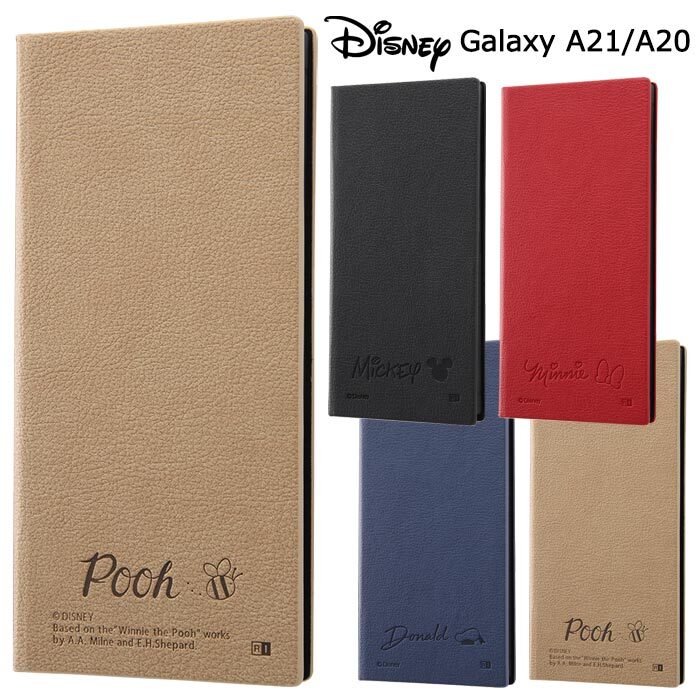 メール便 送料無料 Galaxya21 Galaxya ディズニー Puレザー 手帳型 ケース カバー キャラクター 手帳型ケース 手帳 ダイアリー フリップ カード収納 ミッキー ミニー ドナルド プー ギャラクシー Galaxy 1 0 Sc 42a Sc 02m Scv46 スマホカバー スマホケース S In