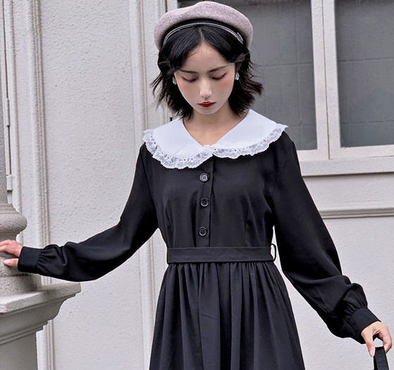 ロング ワンピース 長袖 レディース ゴスロリ 韓国 原宿系 Tb 671 毒いちご 韓国ファッション