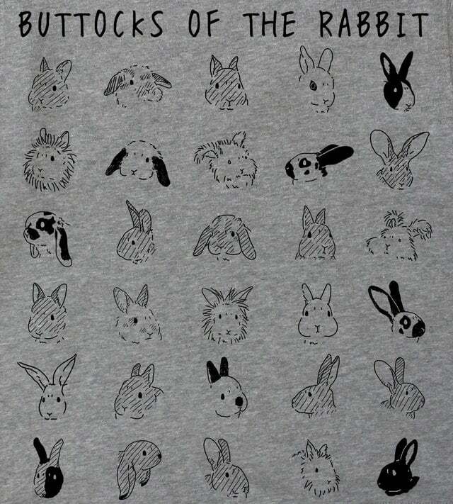 うさぎの尻 長袖tシャツ うさぎセレクトショップ森音 東京神田のうさぎ雑貨
