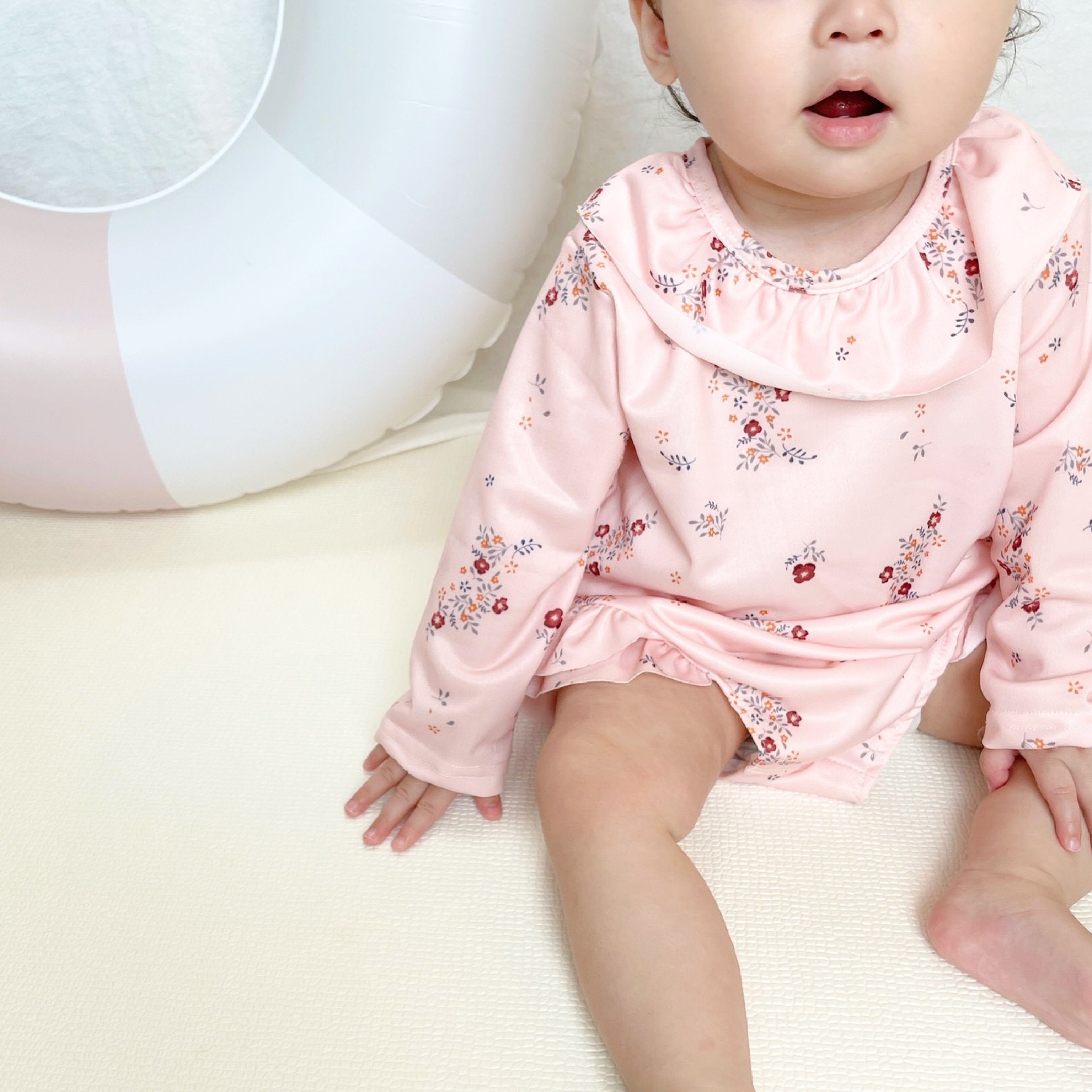 70 Off 即納 21夏 ベビー キッズ 花柄 レモン柄 ロンパースタイプ スイムウェア 水着 2colour Mina インポートベビー服 バースデーアイテム