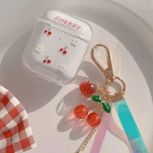 送料無料 可愛く持ち運べる Airpodsケース 可愛い さくらんぼ カラフル 果物 チェリー イヤホン ケース アクセサリー 雑貨 小物 Lamitte Deco トレンド 韓国ファッション ショップ