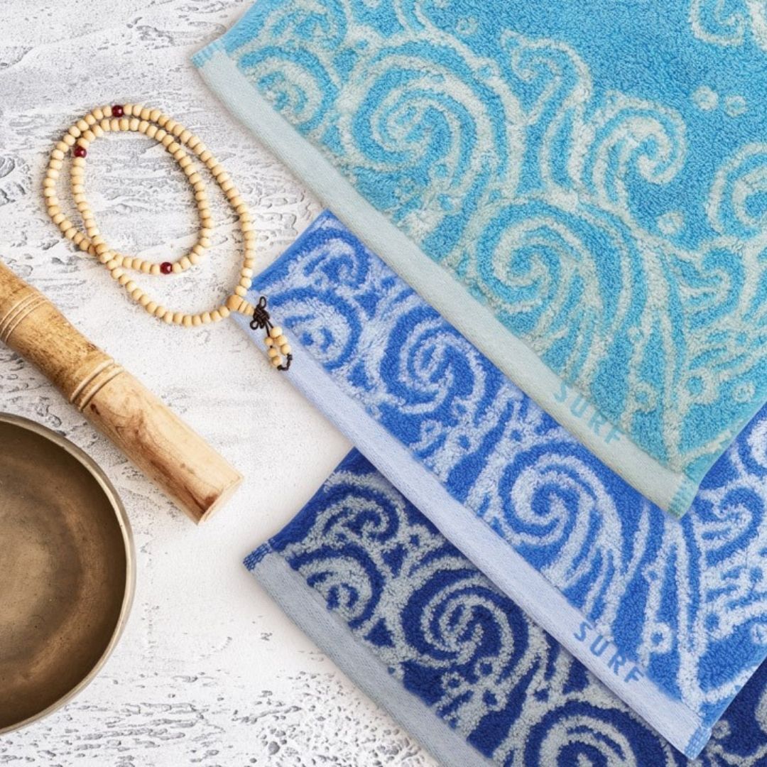 ハンカチタオル 波 吸水速乾 男性や 海が好きな方へのプレゼント 和が好きな海外の方へのプレゼントにも 今治タオル 贈り物 タオルギフト おすすめ Enrich Towel Shop