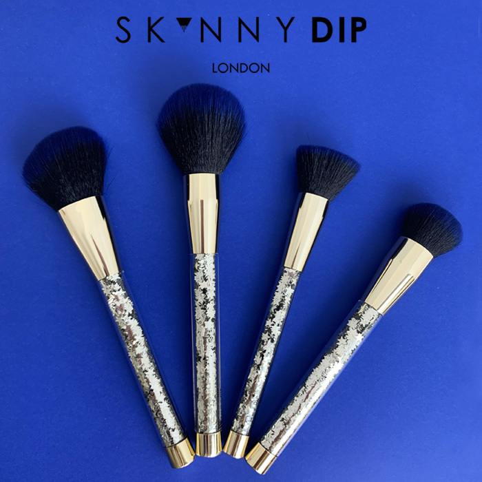 Skinnydip コントゥアー ブラシセット 4点set メイクブラシ メイクブラシセット 可愛い かわいい おしゃれ 化粧ブラシ 化粧筆 メイク道具 コスメブラシ プレゼント ギフト 女性 スキニーディップ ファンデーションブラシ パウダーブラシ チークブラシ 輪郭ブラシ S Se