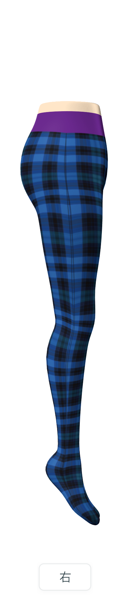 Blue Tartan Tights 80 Denier By Sharishari On The Stage Kwaz Label