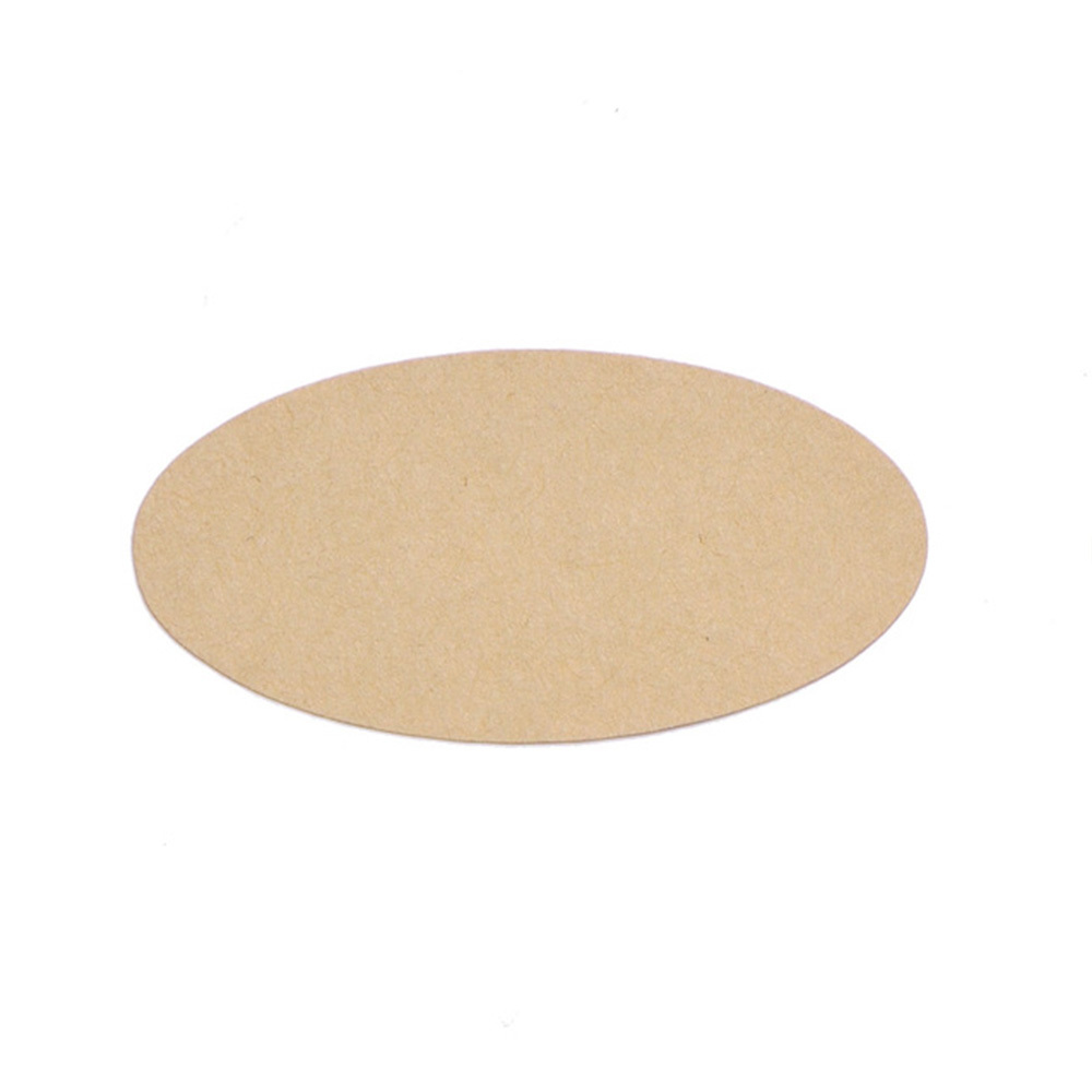 無地シール 楕円 和紙 クラフト 50 25mm 日本製 50片 だいし屋