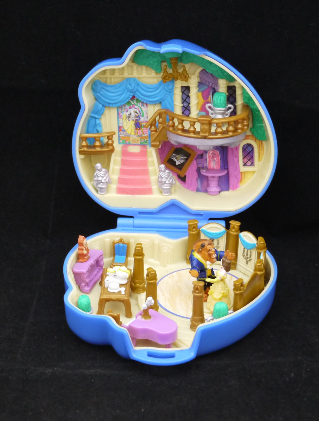 ポーリーポケット ディズニー 美女と野獣のコンパクト 完品 ポーリーポケット専門ショップ