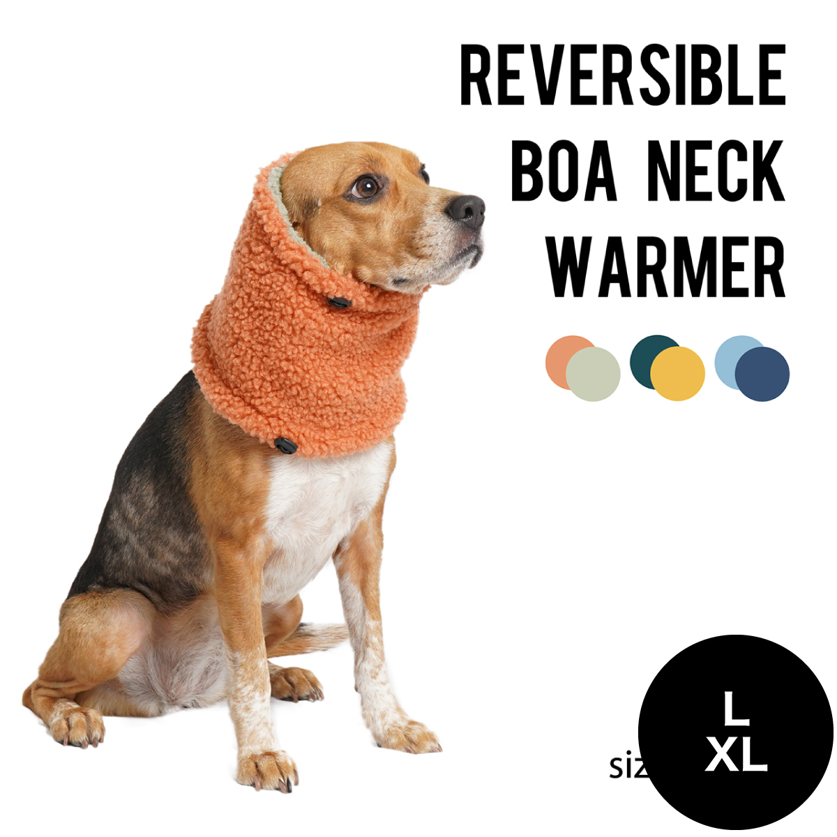 Mandarine Brothers マンダリンブラザーズ Reversible Boa Neck Warmer リバーシブルボアネックウォーマー L Xlサイズ 谷根犬