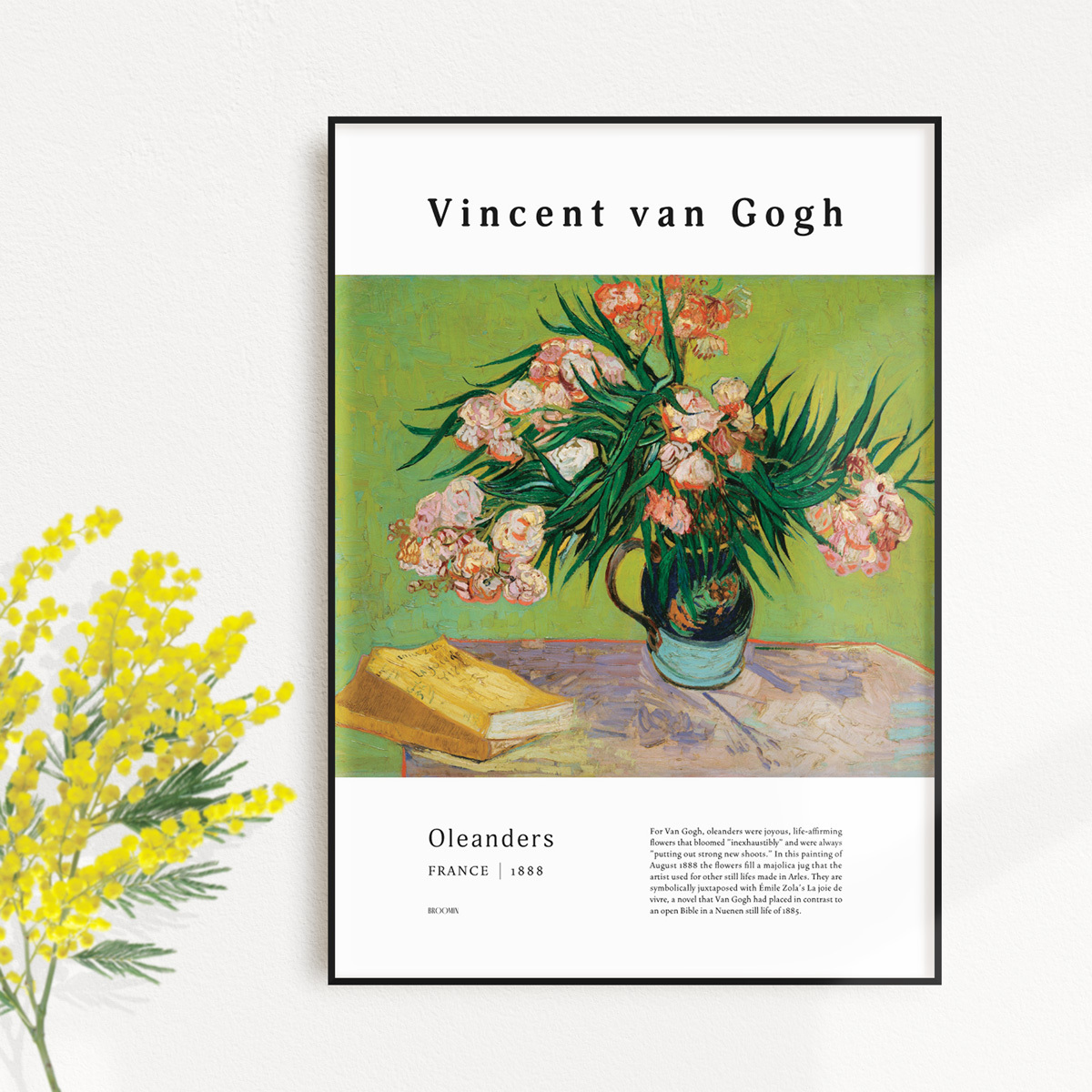 Oleanders Ap076 フィンセント ファン ゴッホ キョウチクトウ 花 植物 Broomin ブルームイン インテリアポスター専門店