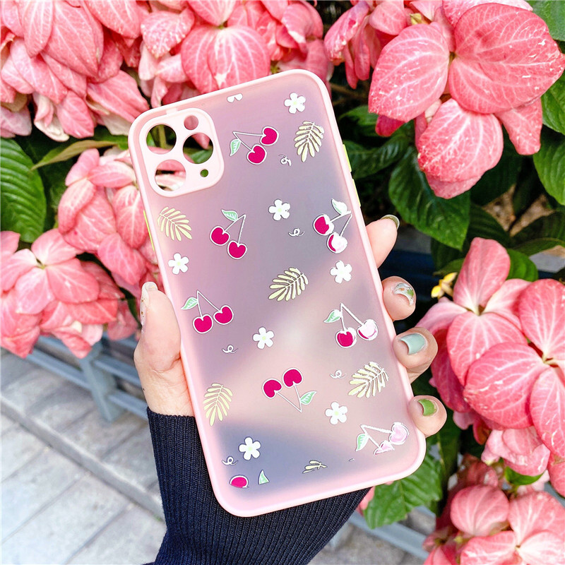 Iphoneケース スマホケース 韓国 Iphone11 Flower チェリー お花 シンプル Menewshop