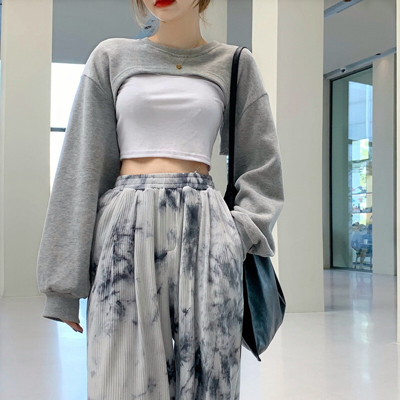 超短いパーカー オシャレ トップス スウェット 4カラー Rpc Running Piggy