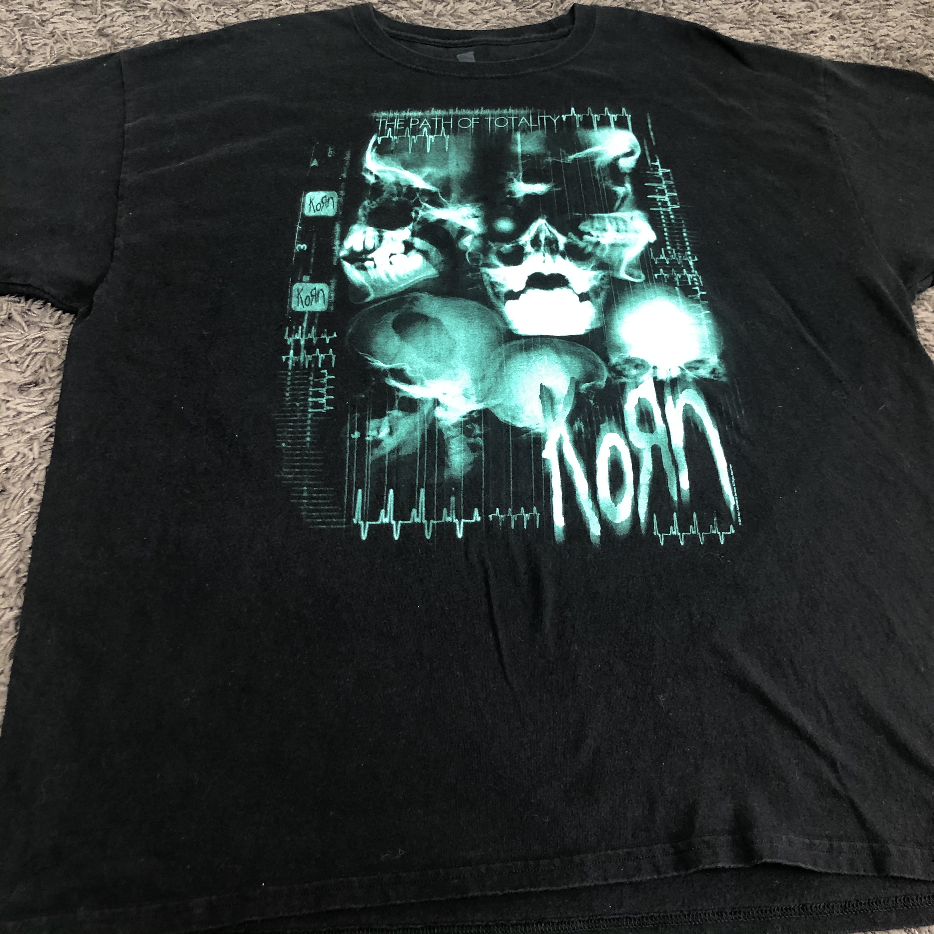 ビックサイズ 2xl Korn コーン 両面 黒 バンドtシャツ N29 Dust Magnet Club ヴィンテージ古着 トレンド古着 アメカジ 90s コレクティブル