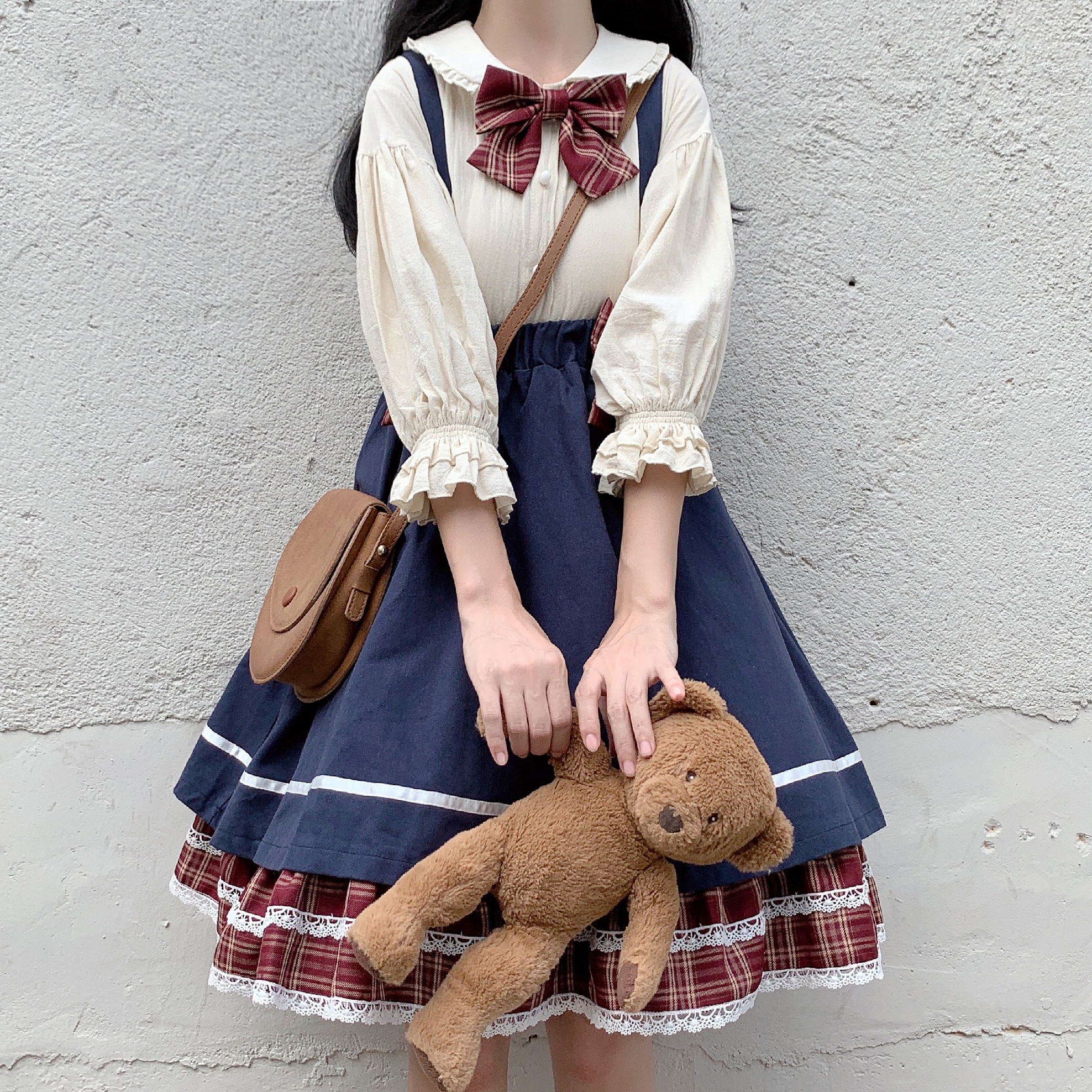 ゆめかわ ダブルリボン ブラウス ワンピース セットアップ Set18 ゆめかわガール ゆめかわ ダブルリボン ブラウス ワンピース セットアップ Set18 ゆめかわガール
