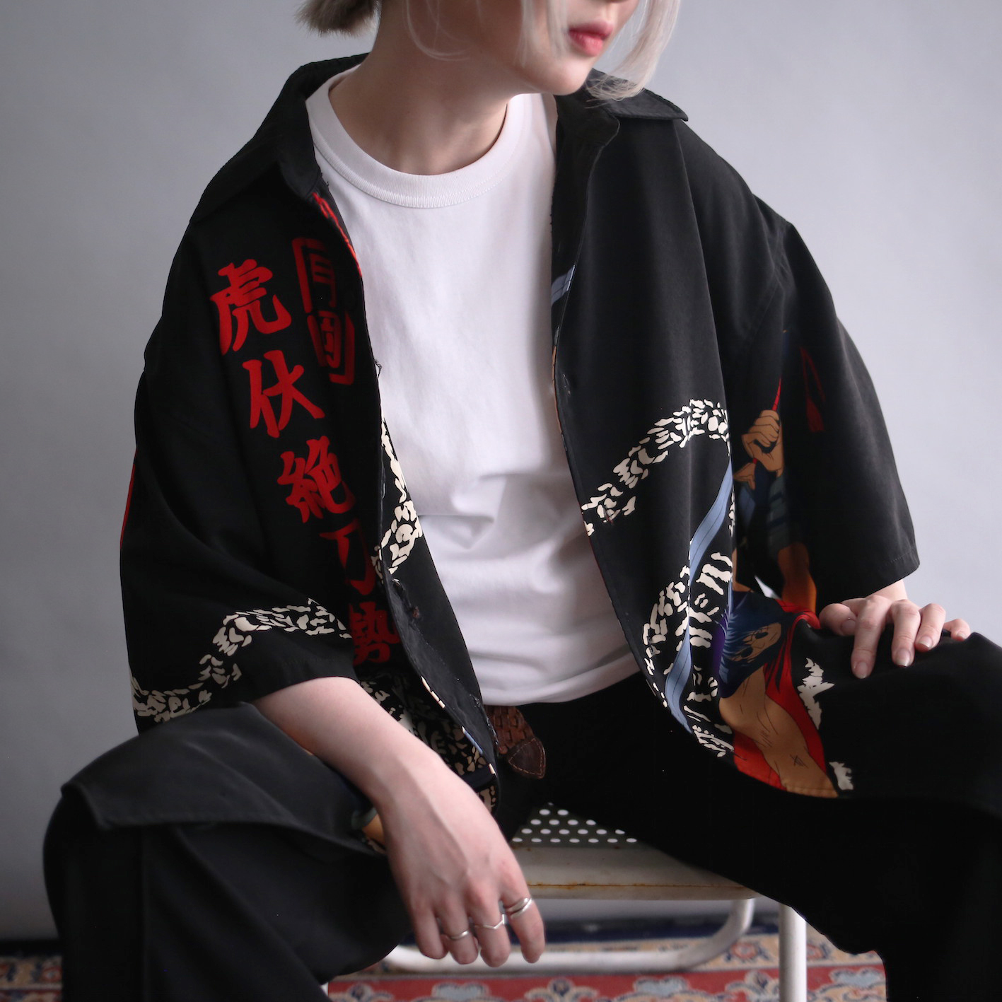虎伏絶刀勢 Good Pattern Over Size H S Shirt Nihil