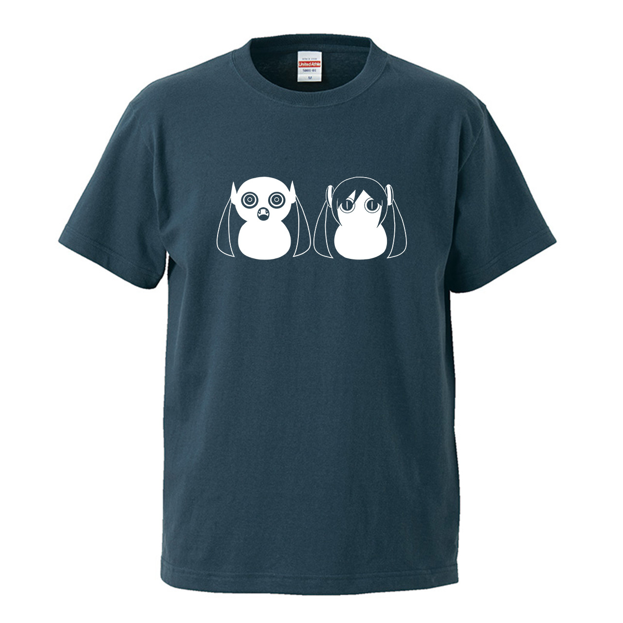 【受注生産再販】ピノキオピー - 八八 -パチパチ- Tシャツ(スレート)+ステッカーセット - 画像1