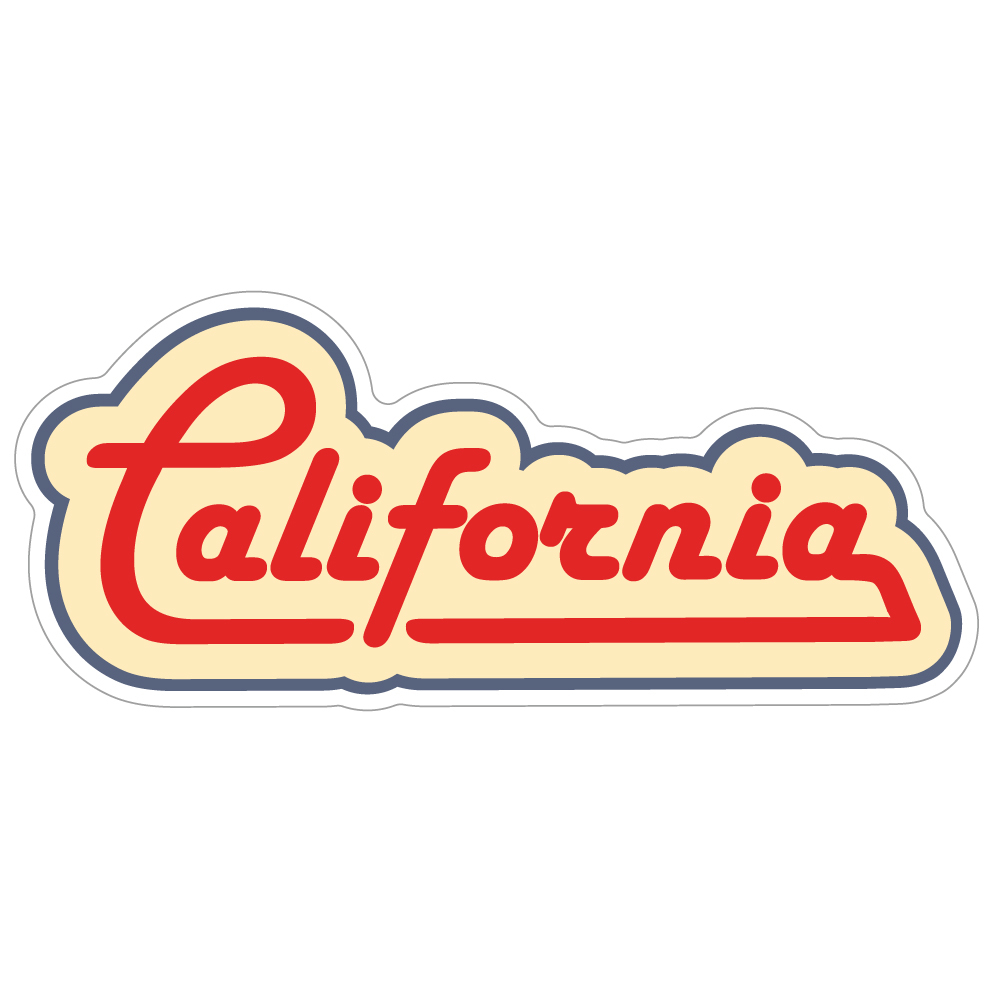 237 レトロポップなcalifornia California Market Center アメリカンステッカー スーツケース シール Y Market