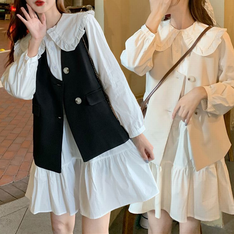 セットアップ ワンピース ベスト ルーズ 長袖 韓国ファッション レディース 2点セット Aラインスカート かわいい ガーリー フェミニン Sweet Doll Color Loose A Line Dress Dtc Value Rave Notice バリューレイヴノーティス 韓国ファッション セットアップ ワンピース ベスト ルーズ 長袖 韓国ファッション レディース 2点セット Aラインスカート かわいい ガーリー フェミニン Sweet Doll Color Loose A Line Dress Dtc Value Rave Notice バリューレイヴノーティス 韓国ファッション