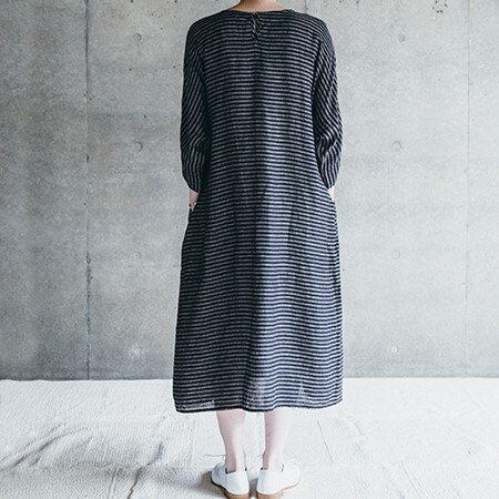 Fog Linen Work フォグリネンワーク カイノワンピース ルーカス Robin Aso