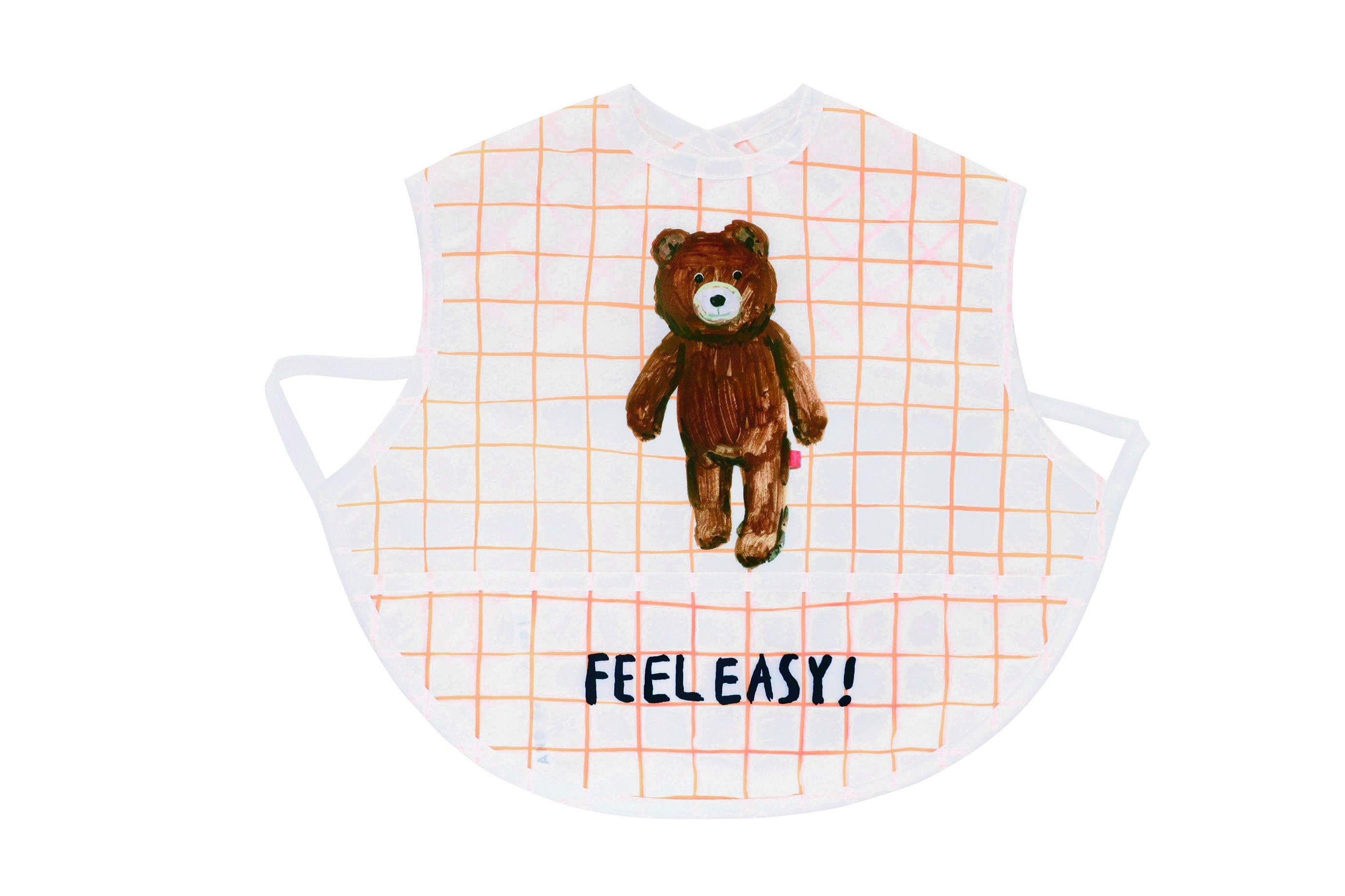 Bibib Pocketable Bib Koike Fumi Stuffed Bear 小池フミ お食事スタイ お食事エプロン 離乳食 Mina 日本製 インポートベビー服のお店