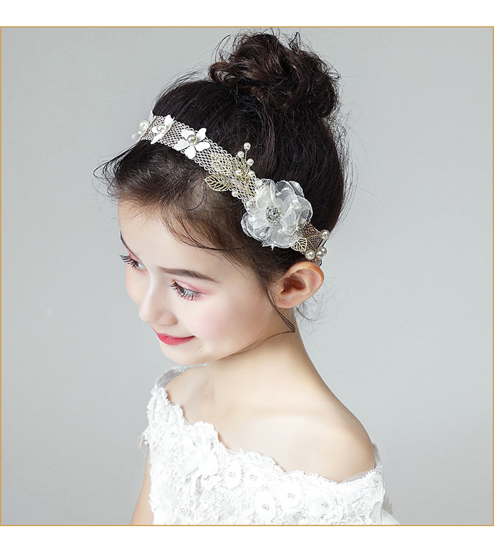ヘッドドレス 花冠 髪飾り ウェディング 造花 フラワーティアラ 子供 花かんむり 花飾り ハンド花輪 女の子 ヘッドアクセ ガール フォーマル ヘッドアクセサリー ヘアーアクセサリー 披露宴 結婚式 子ども 誕生日 プレゼント 発表会 髪飾り ホワイト ヘッドアクセサリー