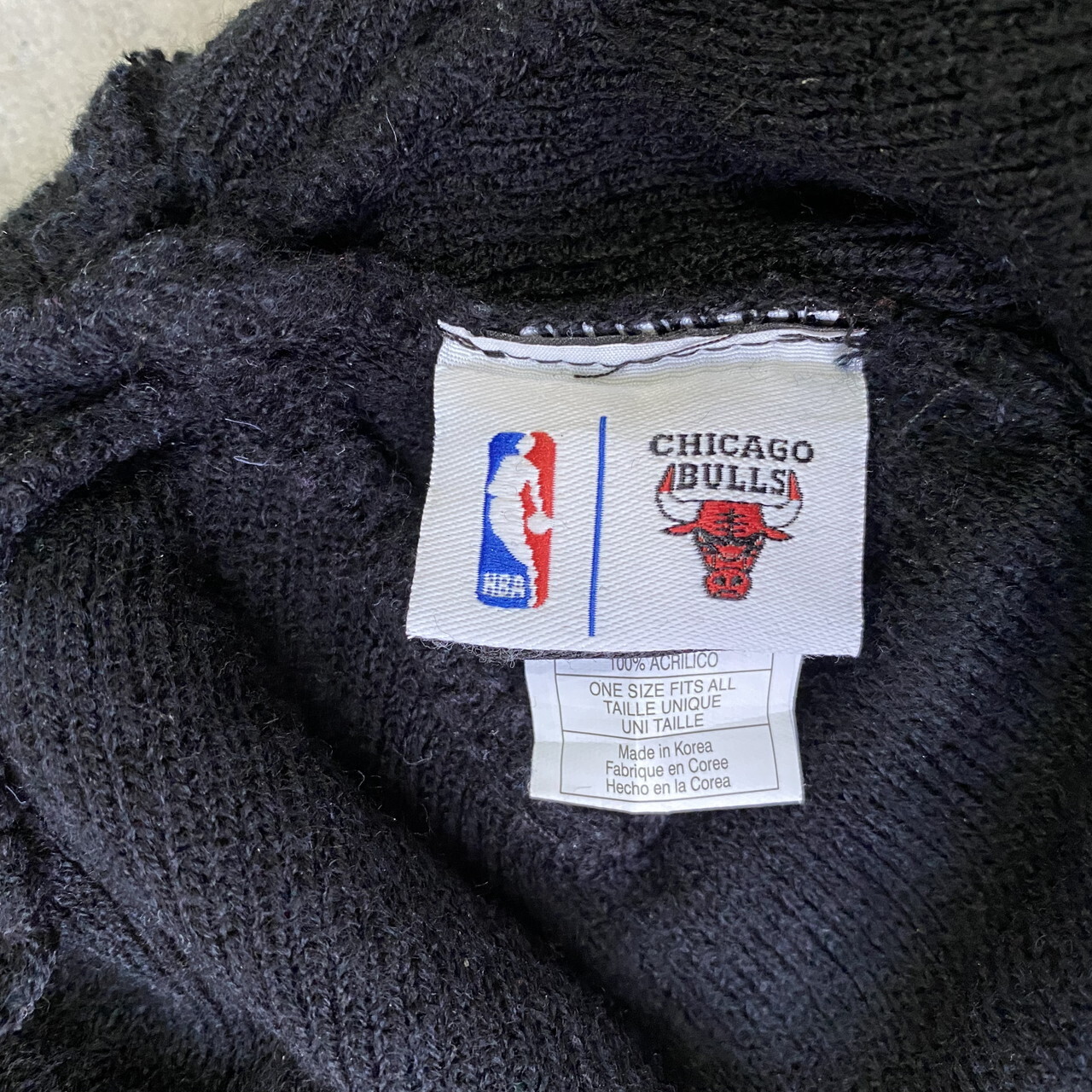 Adidas アディダス Nba Chicago Bulls シカゴブルズ ロゴ 刺繍 ニットキャップ メンズ レディース 古着 ブラック 黒 ビーニー ニット帽 帽子 Cave 古着屋 公式 古着通販サイト