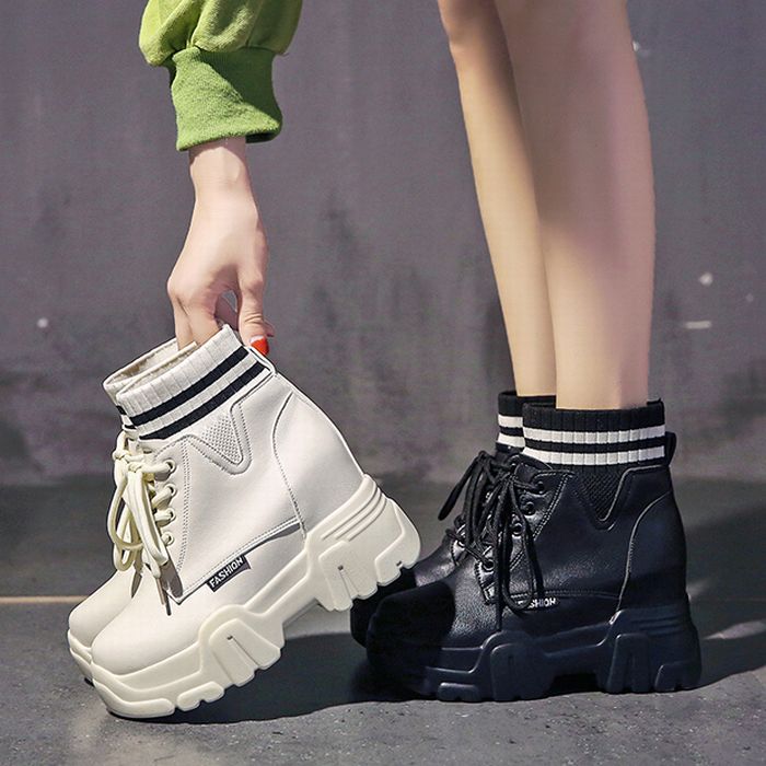 インヒール ブーツ レースアップ ヒール6 5cm 厚底 22 0 24 5cm 韓国ファッション レディース 厚底ブーツ 歩きやすい カジュアル スポーツ Value Rave Notice バリューレイヴノーティス 韓国 ファッションやハワイアンジュエリーなど海外通販