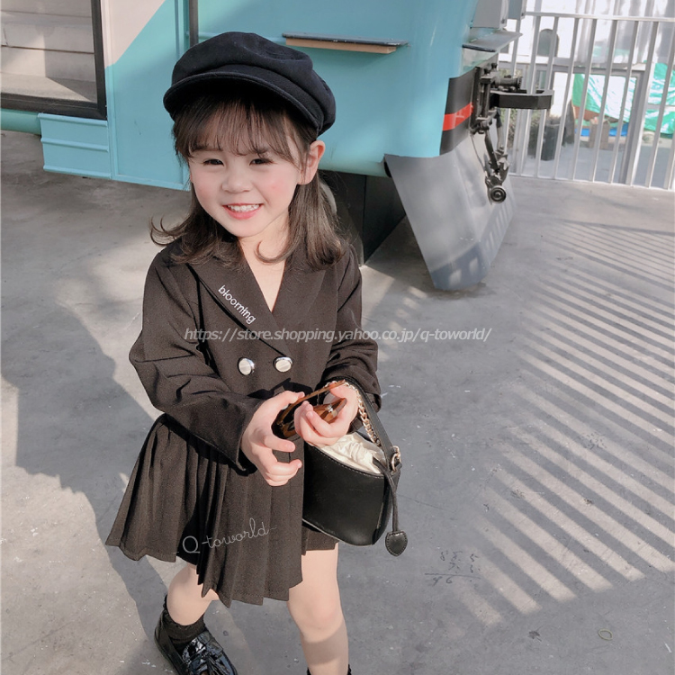 80 140 ワンピース フォーマル プリーツ 韓国版 韓国子供服 子供服 女の子 キッズ Q Toworld キュートワールド 子供服 メール便は何点でも送料の合計は280円