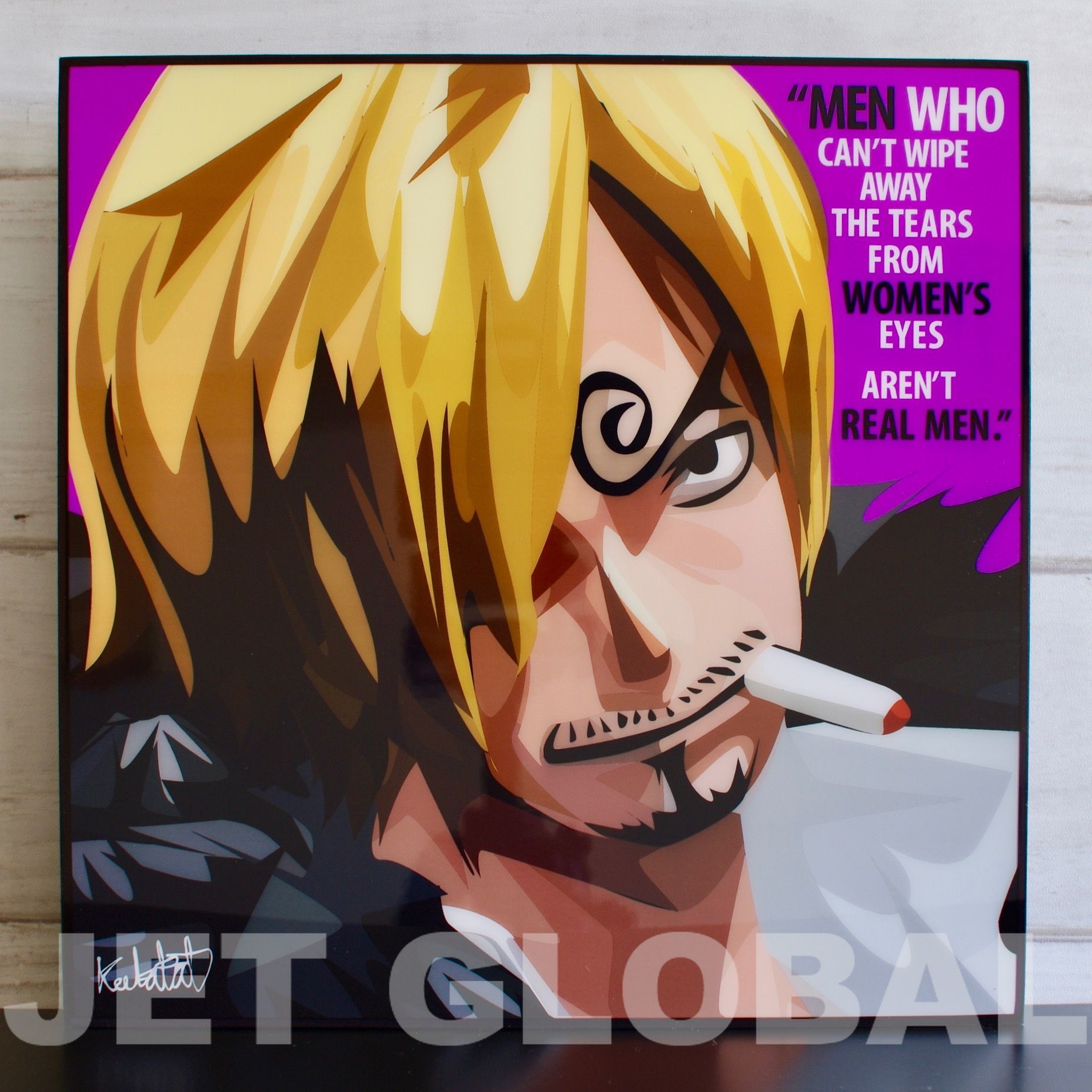 ワンピース サンジ One Piece Sanji サイズ 26cm Papa Op0006 ポップアートパネル フレーム公式通販サイト 商品数1000点超え